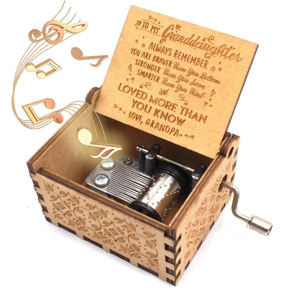 4174 Wooden Music Box – You are My Sunshine Music Box, from Grandpa to